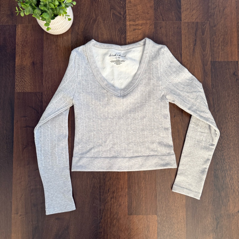 Derek Heart Cropped Long Sleeve